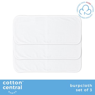 baby blanket baby toweltowel۞❀Cotton Central - 3 Pcs Burpcloth Burp Pad Lampin Newborn Infant 100%