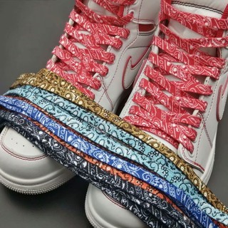 bandanna shoelaces 1 Pair Flat Shoelaces Sports Shoelaces Casual Shoe Laces Male and Female Models Classic Lace Printing Running Sport Shoelaces Gift