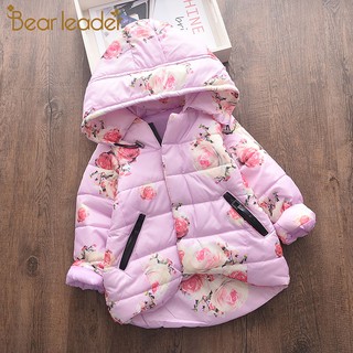 Bear Leader Baby Winter Jacket For Girls Coat Warm Hooded Outerwear Parkas Clothes Jacket (1)