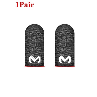 gaming❉Original MEMO 1 Pair Carbon Fiber Finger Sleeve Fingertips for Pubg Mobile Games Press Screen