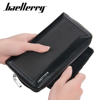 ❉Baellerry Long Wallet Men Clutch New Vintage Fashion Handbag Business Card Wallet Large Capacity✡ (8)