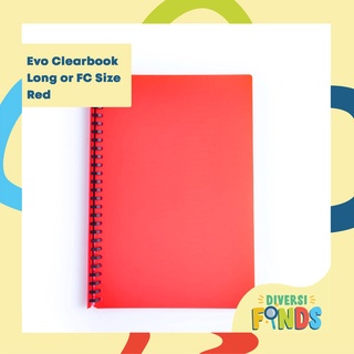 №Thick Plastic Evo Clearbook 70microns FC (Long Size) - ASSORTED COLORS - Thick Plastic Sheets