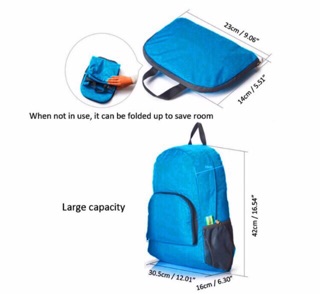 2 way foldable waterproof bag pack back pack backpack (3)