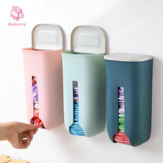 Ready stock Plastic Bag Dispenser Wall Mounted Grocery Garbage Trash Bag Organizer for Home Kitchen