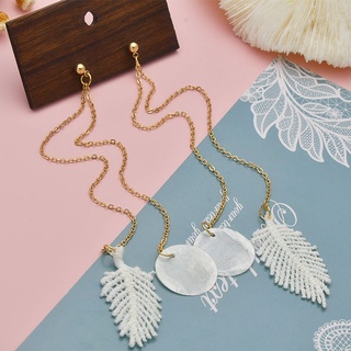 XiaoboACC Korean Fashion White Shell Pearl Earrings (2)