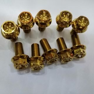 Thailand stainless 10x20mm gold bolt (1)