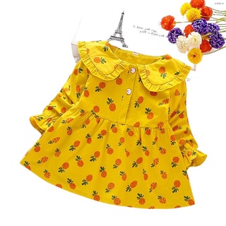 ✺✼COD Ready Stock Children Girls Dress Baby Girls Pineapple Dresses
