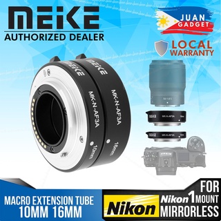Meike MK-N-AF3A Metal Macro Extension Tube Auto Focus Adapter ring 10mm 16mm for N 1 mount