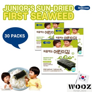 BEBECOOK Junior's First Sun-Dried Seaweed (Original) 30pack