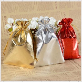 【Available】Decorhome 100pcs Metallic Organza Candy Bags Gifts Bag Wedding Christmas Tree Drawstring