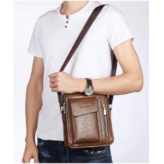 Versdo Men Fashion Leather Premium Shoulder Messenger Bag 01 (6)