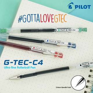 Pilot G-Tec-C3 and Pilot G-Tec-C4 Pen 0.3 and 0.4