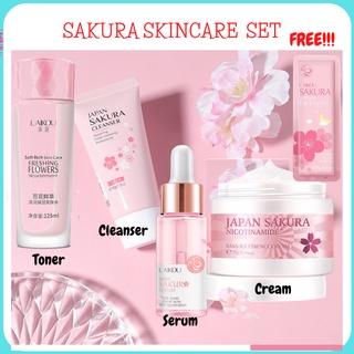AUTHENTIC Japan Sakura Skincare Set For All Types of Skin Glass Skin Firming Glass Skin Rosy Skin An (1)