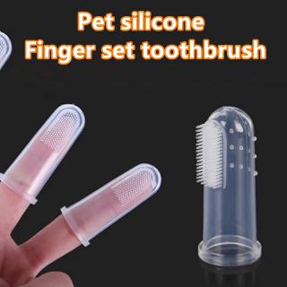 Pet Dog Finger Toothbrush Finger Sleeve Oral Cleaning Tool (1)