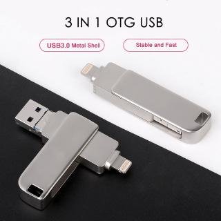 OTG USB Flash Drive 32GB 64GB 128GB Dual USB 3.0 Stick Pen Drive Metal Flash Disk Pendrive 256GB
