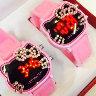 Hello kitty LED couple watch digital with box