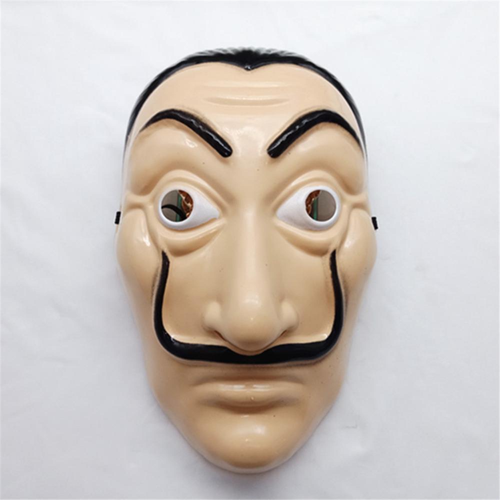 Halloween Face Mask Salvador Dali Mascara Money Heist Cosplay Props