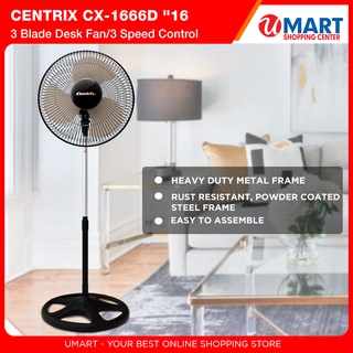 CENTRIX Stand Fan "16 Rounded Fan 3 blade CX-1666D