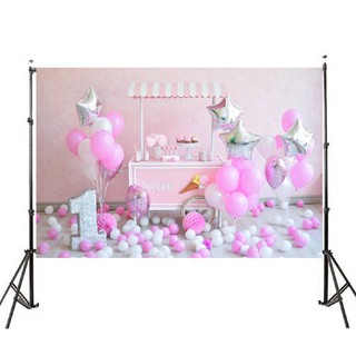 ZJ□Baby Birthday Party Theme Photography Backdrop Background Studio Photo Props
