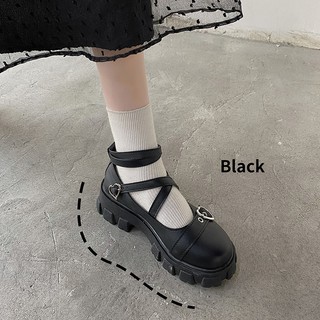 【New Products】Mary Jane women's shoes 2021 new jk Japanese retro British style small leather shoes thick-soled high-heeled uniform single shoes spring