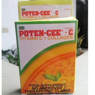 Poten-Cee + Vitamin C + Collagen ( sold by 10 capsules per box)