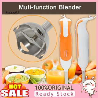 RED【cfdq】-Electric Hand Blender Kitchen Food Processor Stick Whisk Milkshake Juicer Mixer●