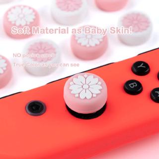 Cute Sakura Silicon Thumb Grips Joystick Caps Case for Nintendo Switch and Swith lite Joy-con Controller (4)