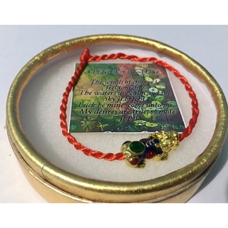 piyao 3 colors gold plated red string money catcher lucky charm bracelet(blessed)