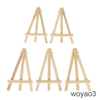 【Ready Stock】✾5pcs Mini Artist Wooden Easel Wood Wedding Table Card Stand Display Holder☆