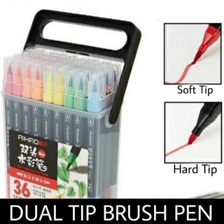 12/24/18/36 pcs Dual Tip Brush Pen