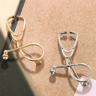 Doctor Nurse Stethoscope Brooch Pins Physician Medical