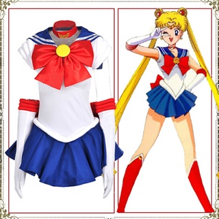 Sailor Moon Sailor Moon Cos Costume Sailor Moon Clothes Cosplay Costume Female Anime Cos Full Set