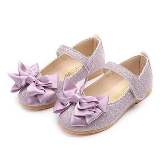 girls PU bow-knot shoes