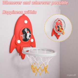 【Ready Stock】Kids Basketball Ring Portable Hanging Type Basketball Hoop Toy Set Indoor and Outdoor Sports Game (4)