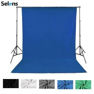 Selens Studio Backdrop Cloth 3x3/3x6m Seamless Cotton Muslin Background Cloth for Photography