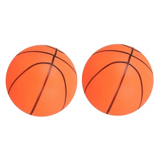 2pcs Mini Bouncy Basketball Indoor/Outdoor Sports Ball Kids Toy Gift Orange