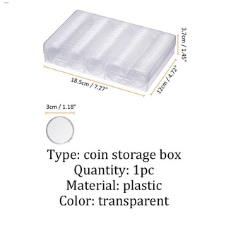 Coins & Bank Notesﺴ✿100Pieces/Lot Coin Capsules Case Collector Clear Round Coin Holder Protector Box