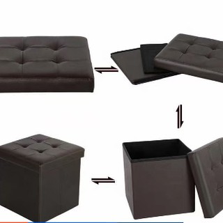 Square Storage Stool Sit Sofa Folding Box Chair Ottoman