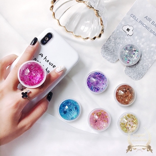 Popsocket Quicksands Colorful Liquid Glitter Universal Telescopic Phone Holder Stand For iPhone 12 11 Pro Max A51 A53 2020 All Phone POP Bracket