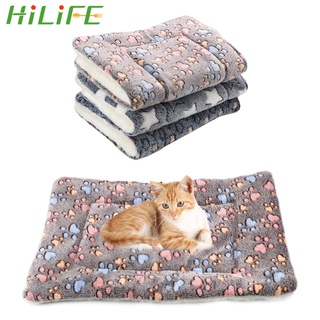 ◕✁▬Winter Pet Blanket Thicken Warm Sleeping Mat Dog Puppy Mat Blanket Soft Coral Fleece Flannel Cat