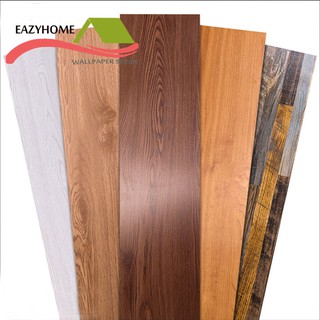 Eazyhome vinyl tiles 15X91cm self adhesive floor tiles wooden design floor sticker for home office