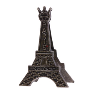DE Vintage Eiffel Tower Paris Metal Memo Paper Clip For Message Decoration Photo