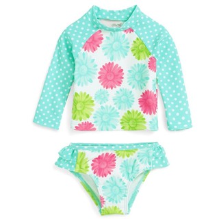 80% OFF! Auth Little Me Floral Long Sleeves Rashguard Swimwear 6-24 mos Imported High-Quality $33.00