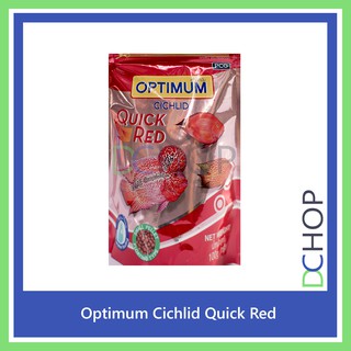 Optimum Cichlid Quick Red Fish Food For Flowerhorn & Blood Parrot 100g dchop