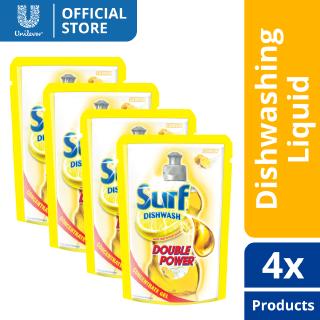 Surf Dishwashing Liquid Lemon Pouch 190ml x4