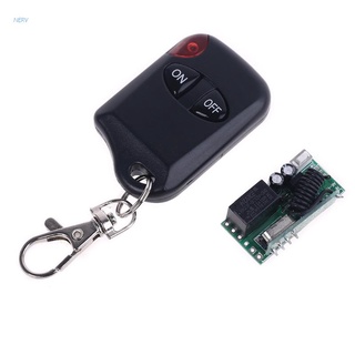 NERV 433Mhz RF Wireless Remote Control Switch DC 12V 1CH Relay Receiver Module Transmitter for LED Light