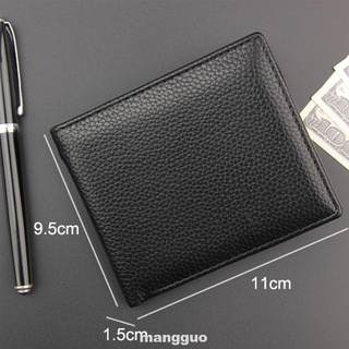 Gift Practical Classic Slim PU Leather Bifold Men Wallet (2)