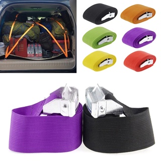 luggage✱❏❃1M/2M/3M/4M/5M Car Buckle Tie-Down Belt Cargo Straps For Motorcycle Bike Luggage Bag Tow R