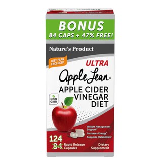 Ultra Apple Lean (Apple Cider Vinegar Diet), 101 Capsules