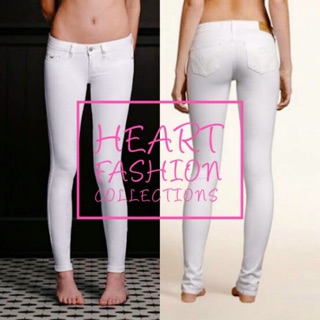 LOW RISE WHITE JEANS FOR HER